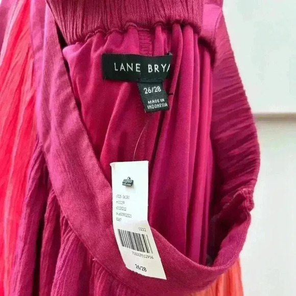 NWOT LANE BRYANT halter colorblock maxi dress size 26 28 pink - Picture 5 of 6